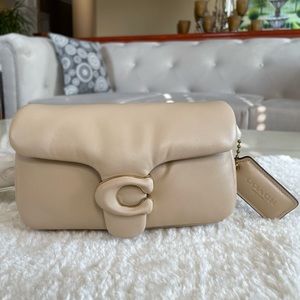 ‼️SOLD‼️ Coach Pillow Tabby 18 in Ivory